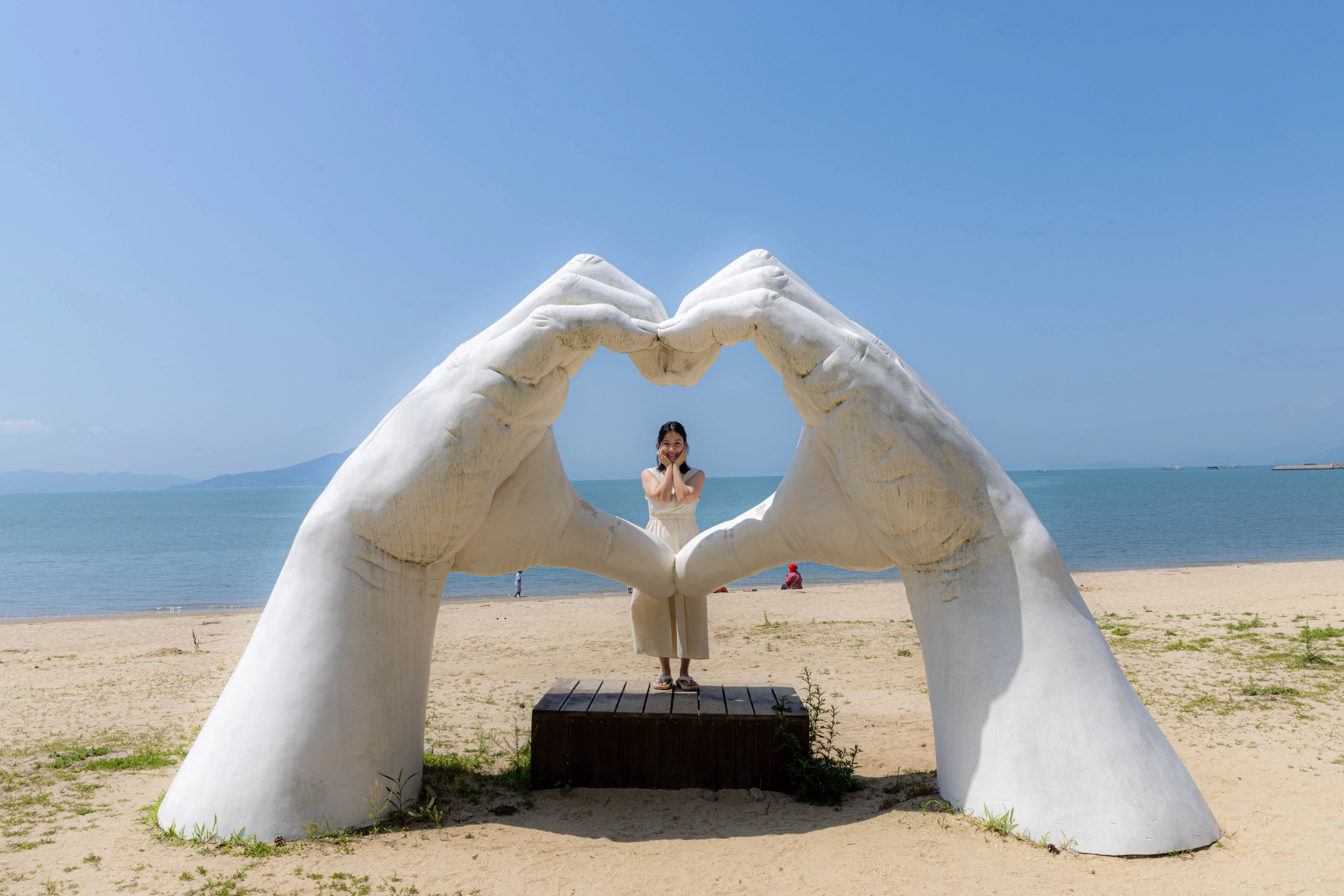 율포솔밭해수욕장 포토존