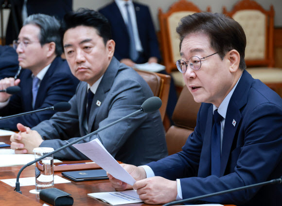이재명 대통령, 메가프로젝트 민관합동 점검회의 발언