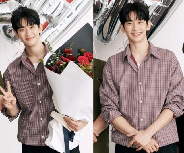 배우 김수현. ‘벤치(BENCH)’ 창립자이자 CEO인 벤찬 인스타그램 캡처
