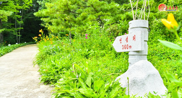 북한 노동당 기관지 노동신문은 24일 다가오는 조국해방전쟁(한국전쟁) 승리 기념일 73주년을 맞아 용표혁명사적지의 모습을 보도했다. 신문은 “용포혁명사적지의 뒤덕산경사면을 따라 나진 길로 올라가면 위대한 수령님께서 제７보병사단 장병들앞에서 연설하신 장소가 있다”고 선전했다. 평양 노동신문 뉴스1