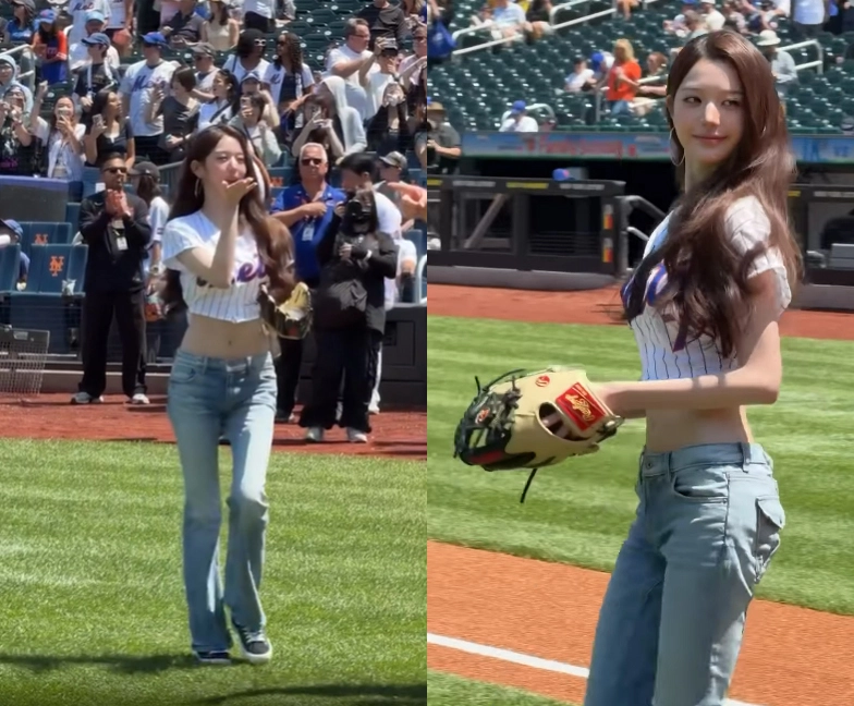 장원영.
사진=뉴욕 메츠 SNS 캡처