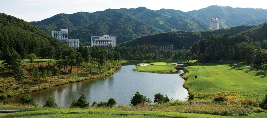 (휘닉스CC 전경 사진)
