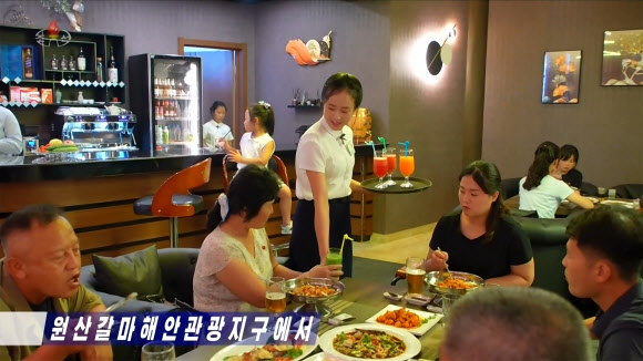 북한 노력혁신자들, 원산갈마관광지서 휴양