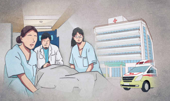 아파트 6층 베란다 작업 중 난간과 함께 추락... 2명 사망 참사