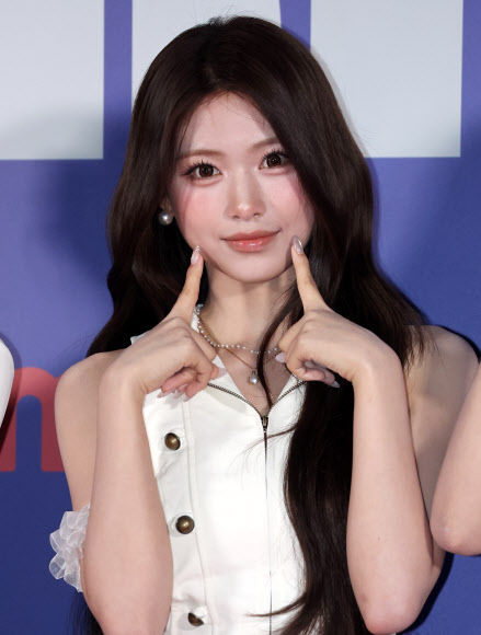 그룹 리센느의 제나가 6일 경기 고양 킨텍스 제1전시장에서 열린 2026 스포티비 케이팝 시상식(SKA) 포토월에서 포즈를 취하고 있다. 2026.9.6 연합뉴스