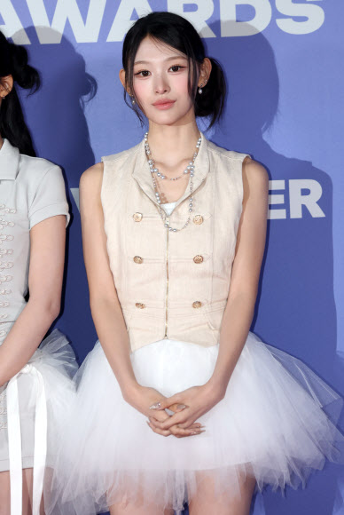 그룹 리센느의 미나미가 6일 경기 고양 킨텍스 제1전시장에서 열린 2026 스포티비 케이팝 시상식(SKA) 포토월에서 포즈를 취하고 있다. 2026.9.6 연합뉴스