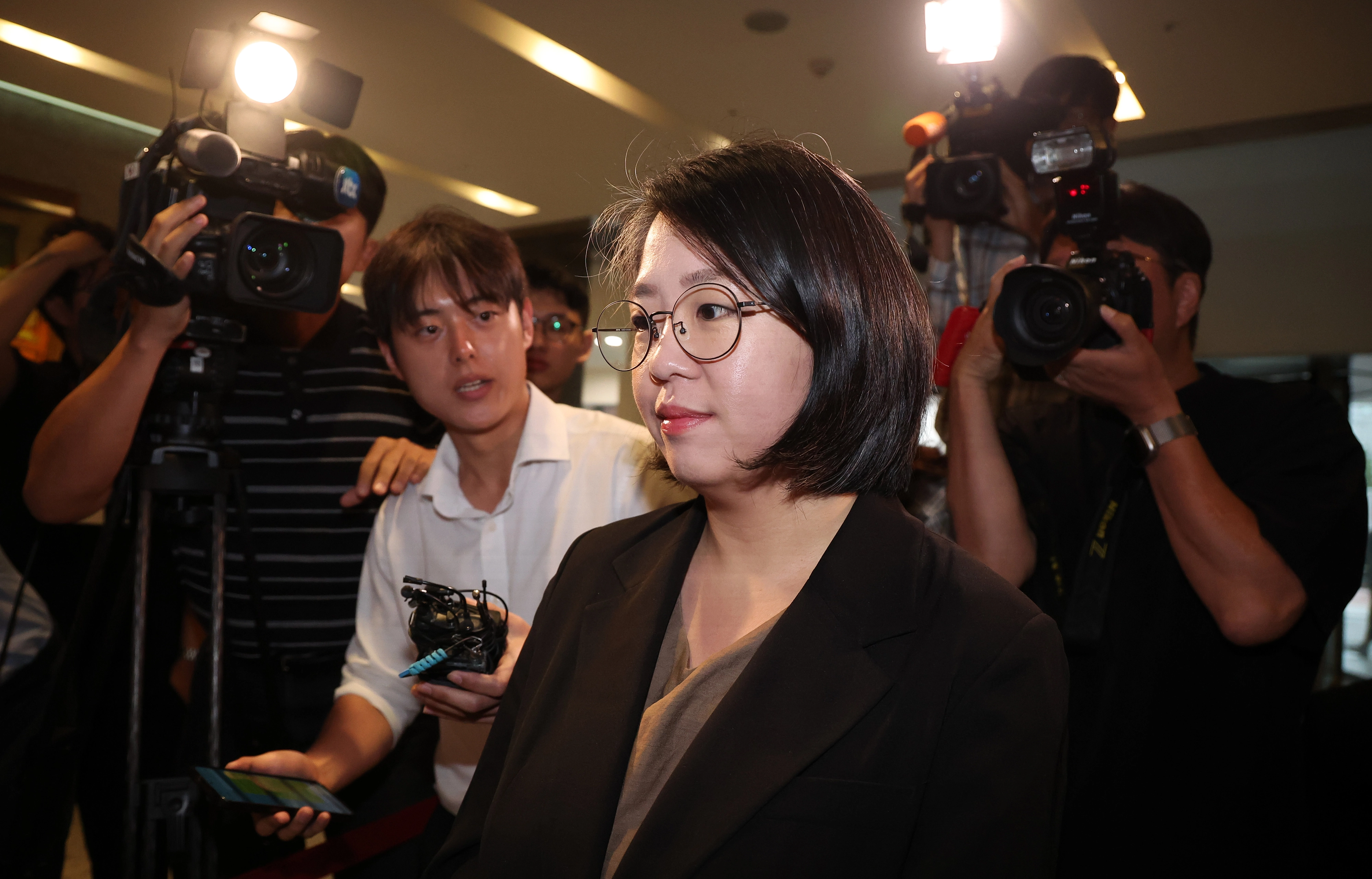 용혜인 성평등가족부 장관 후보자가 9일 서울 서대문구에 마련된 인사청문회 준비 사무실로 출근하고 있다. 2026.9.9 공동취재