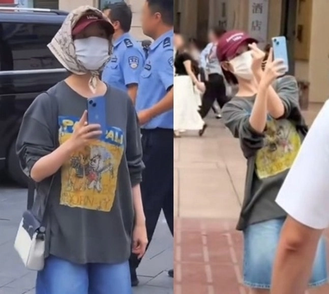 아이유 사복 패션. 온라인 커뮤니티 캡처