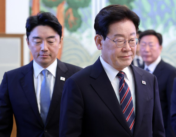이재명 대통령과 강훈식 비서실장