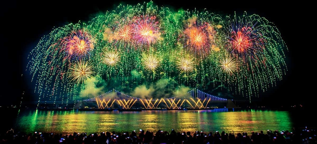 부산을 대표하는 가을 축제인 국제불꽃축제.
부산시 제공