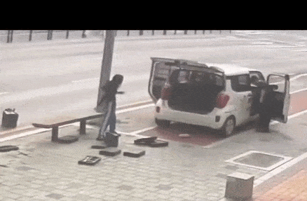 대구에서 도시락 배달을 준비하던 직원이 모르는 여성에게 폭행 당하는 일이 벌어졌다. 스레드(@3peoplefood) 갈무리