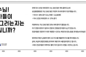 서울대 교수 “의사 연봉 너무 높다” 발언에 의협이 낸 저격 광고