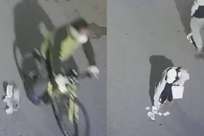 자전거 타다 122만원 우수수 떨어뜨린 남성, 여고생 덕에 찾았다
