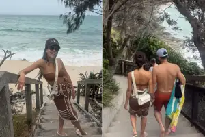 thumbnail - ‘이혼 10개월’ 유명 女배우, 11세 연하男과 비키니 차림 데이트 포착