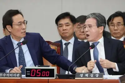 thumbnail - 김은혜 “딸 전세 살죠?” 갭투자 질의에…김용범 “딸 거론 말라” 격분