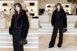 thumbnail - 한효주, 시크한 올블랙 겨울 패션…빛나는 미모