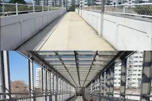 thumbnail - 노원구, 광운대역 육교 캐노피 보강 공사 마무리