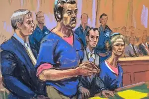 thumbnail - 美 법정에 선 마두로<br>족쇄 차고 “납치 당해”