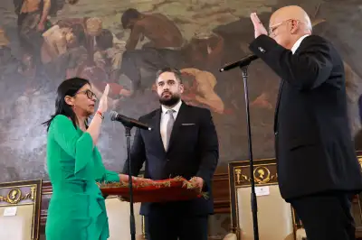 thumbnail - 베네수엘라 임시 대통령 취임…“불법 침략에 여전히 고통”