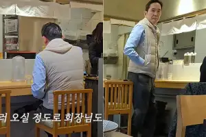 thumbnail - 日라멘집 ‘혼밥’하는 남성, 설마 이재용?… “기운 받고 갑니다” 난리난 이유는