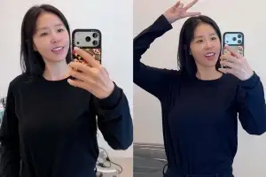 thumbnail - “결혼하더니 더 예뻐졌네”…신지, 흑발로 변신 ‘물오른 미모’