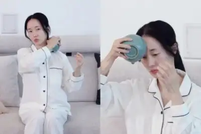 thumbnail - 찻잔으로 얼굴 벅벅 ‘경악’…이정현, 독특한 피부 관리법 공개