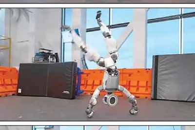 thumbnail - 현대차 ‘아틀라스’ 공중제비 완벽 착지… 실전 투입 훈련 돌입