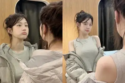 thumbnail - 이유비, 민소매에 패딩…겨울에도 빛난 ‘인형 미모’