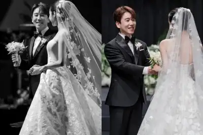 thumbnail - 남창희♥윤영경, 미소 끊이지 않는 ‘결혼식 사진’ 공개