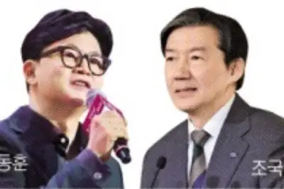 thumbnail - SNS서 설전 나눈 한동훈‧조국…부산 전재수 지역구서 맞대결?