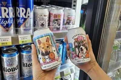 thumbnail - 맥주캔에 우리집 댕댕이 얼굴 귀엽네!