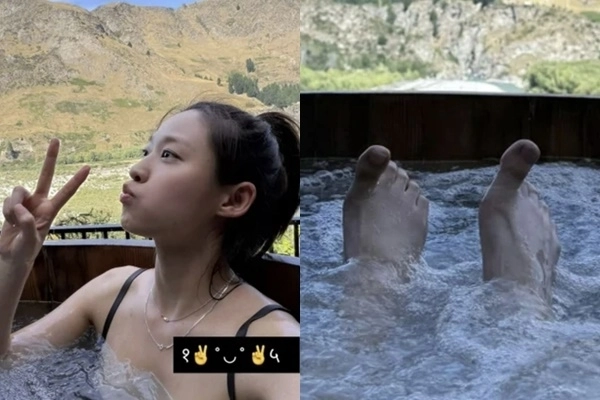 설현 수영복 사진 속 ‘두 개의 오른발’ 포착…“남자 발?” 누구길래