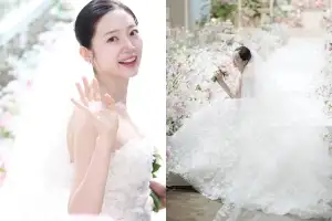 ‘마수리’ 한보배, 결혼식 사진 공개…“8년 연애 끝”