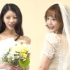 이미주·허영지, 결혼 준비 체험…웨딩드레스 