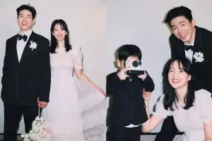 김무열♥윤승아, ‘결혼 11주년 기념’ 웨딩 화보…3살 아들도 함께