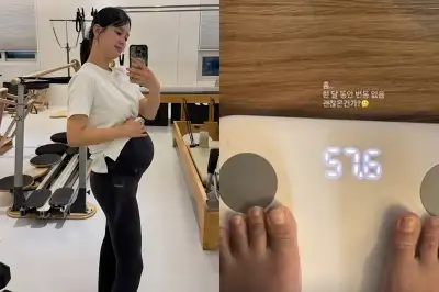thumbnail - “괜찮은 건가” 남보라, 임신 8개월에도 ‘50kg 대’ 몸무게 인증