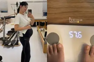 “괜찮은 건가” 남보라, 임신 8개월에도 ‘50kg 대’ 몸무게 인증