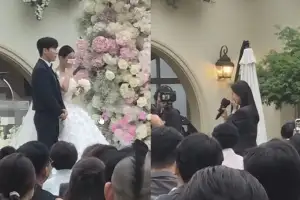 신지♥문원, 눈물바다 된 결혼식 현장…백지영 ‘축가 중단’ 사태