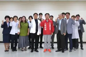 천안의료원 찾은 박찬우 국힘 후보 “공공 의료 안전망 강화해야”