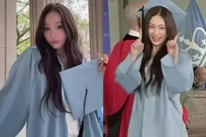 올데프 애니, 컬럼비아대 졸업식서 돌발 팬서비스…“데이원 사랑해”