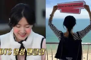 thumbnail - ‘아미’ 인증한 50대 톱여배우…‘BTS 플래카드’ 들고 부산 여행 포착