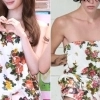 사나, 의도적 속옷 노출? 말려들어간 치마…