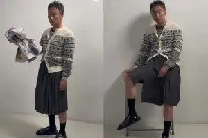 thumbnail - ‘10㎏ 감량’ 이성민, 마른 몸에 ‘치마’ 입고…파격 근황