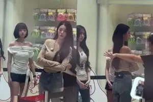 thumbnail - 장원영, 놀이공원서 또 태도 논란…“이 포즈 불편?”