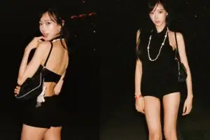thumbnail - 지젤, 블랙 백리스로 완성한 압도적 아우라