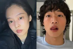 thumbnail - 커플 사진 유출 해프닝…제니가 기댄 ‘♥’ 남성, 카이였다