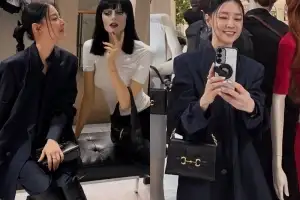 이영애, 우아함 벗고 장난기 발산…마네킹 따라하기