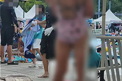 thumbnail - 한강서 ‘여성 수영복’ 입은 남성…“뭐가 문제” “보기 불편”