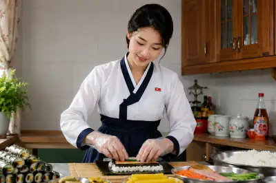thumbnail - “김밥 잘 만드는 북한女 뽑으실 분?” 깜짝…광고 등장했다 [월드픽]