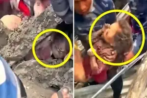 thumbnail - “네팔의 기적” 6세 꼬마, 60시간 만에 구조…부모와 극적 상봉 (영상)